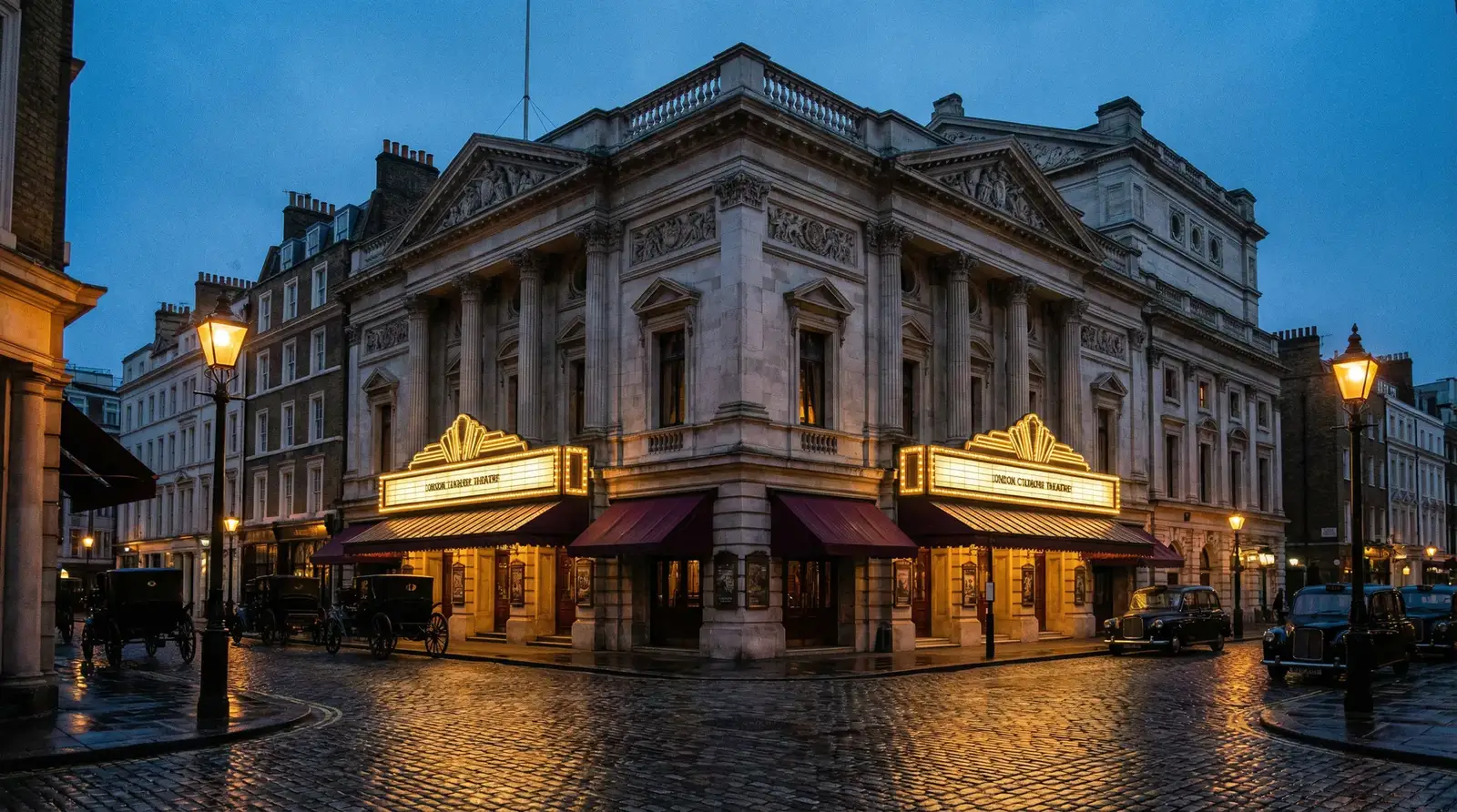 国产视频 - 伦敦西区剧院建筑夜景